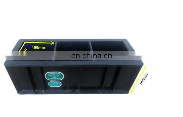Black Color Three Gang Concrete Cube Mould,Concrete Molds 100mm