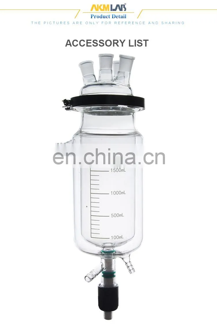 AKMLAB 2L Laboratory Jacketed Glass Reactor Price