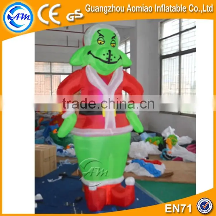 2016 Customized outdoor inflatable christmas grinch for sale
