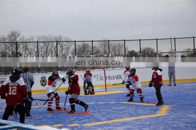 Excellent Self-lubricating UHMWPE synthetic ice rink,ice skating rink,hockey shooting ice rink with hdpe board