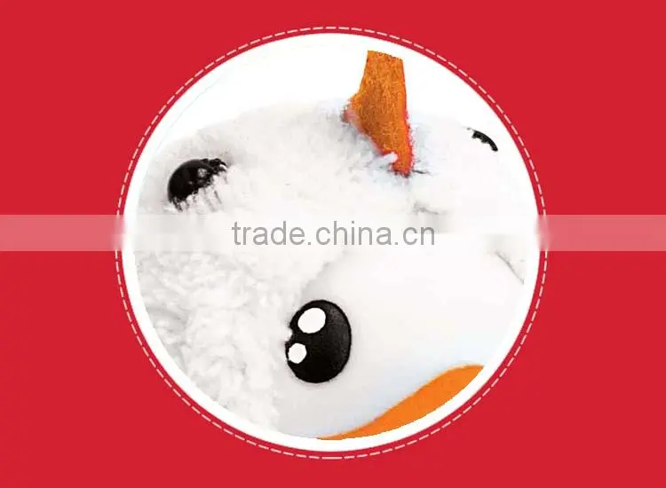 Hot sale nice looking cute christmas snowman rubber duck