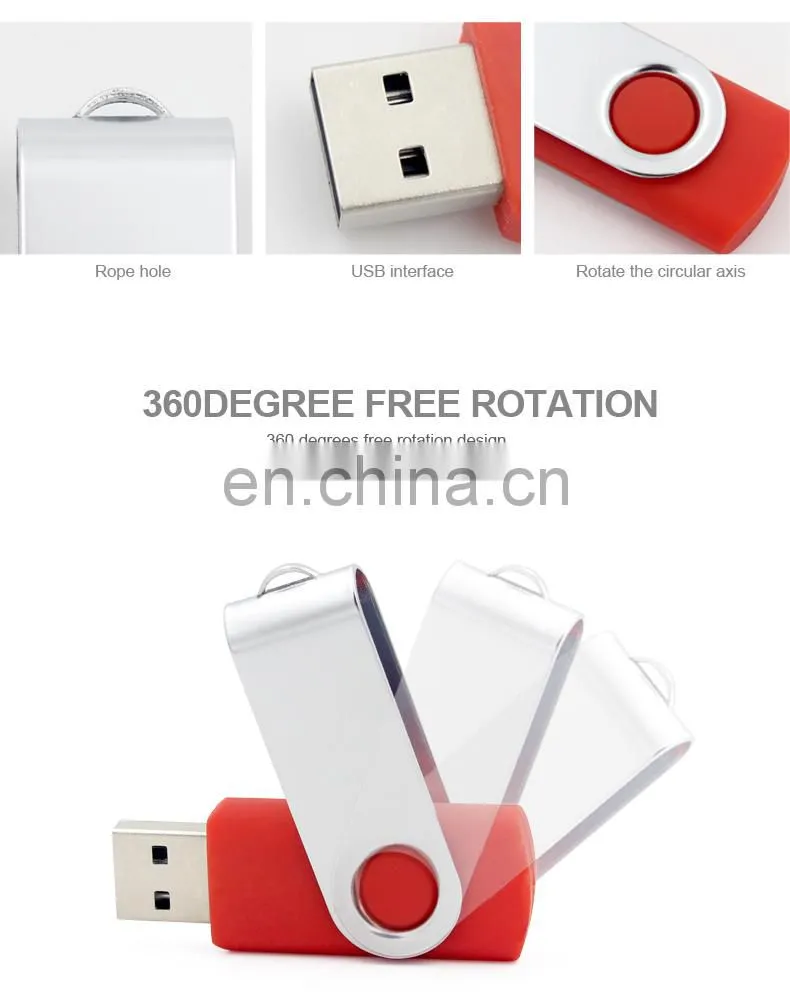 Custom 16GB 32GB 64GB Memoria USB Stick Memory Disk Metal Hook USB Flash Drive