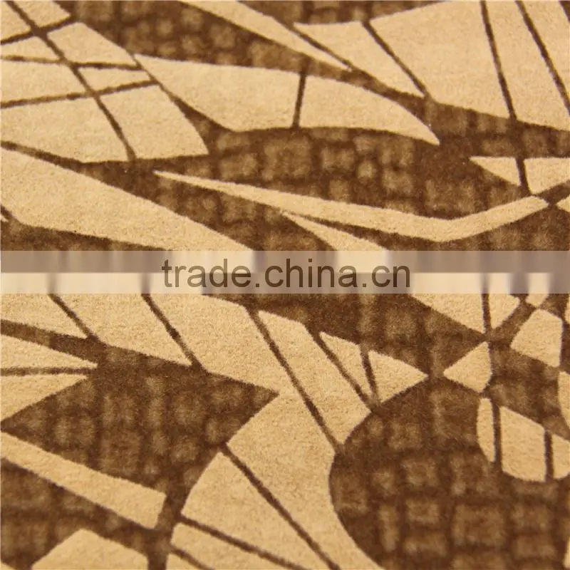 warp knitting korea velvet dyed brushed fabric with flocking