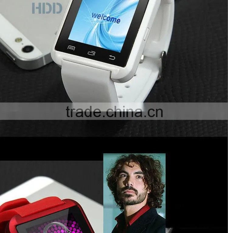 2014 portable wrist u8 m26 bluetooth smart watch bluetooth watch wholesale wrist watch
