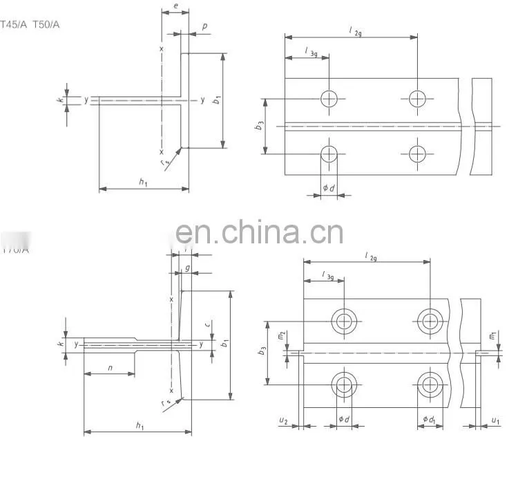 Super quality elevator T89/BE elevator guide rail