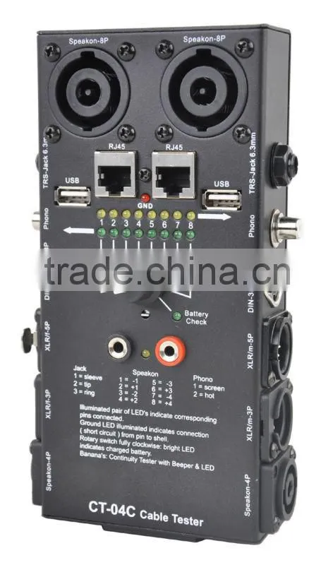 Accuracy Environmental Friendly New Material Cable Tester CT-04B