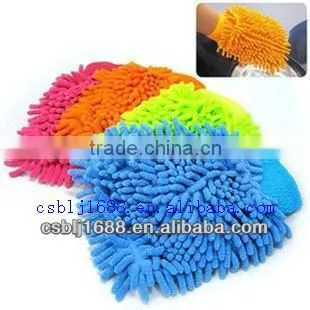 Factory Direct top sales microfiber small chenille car cleaning gloves & blocks
