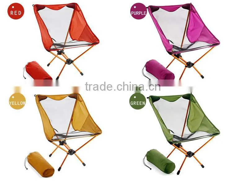 Lightweight 7075 Aluminum Outdoor Camping Hiking Fishing BBQ Traveling Folding Chair