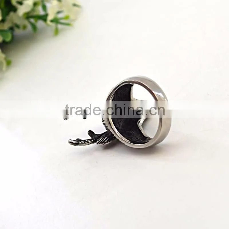fashion jewelry rings for woman and men animal shape biker men's ring