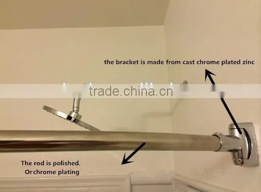Shower Curtain Rod Stainless Steel Shower Rod (8013-1)