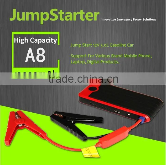 AGA A3 Plus multi-function jump starter 12V car jump starter power bank 12000mah power supply mini auto booster