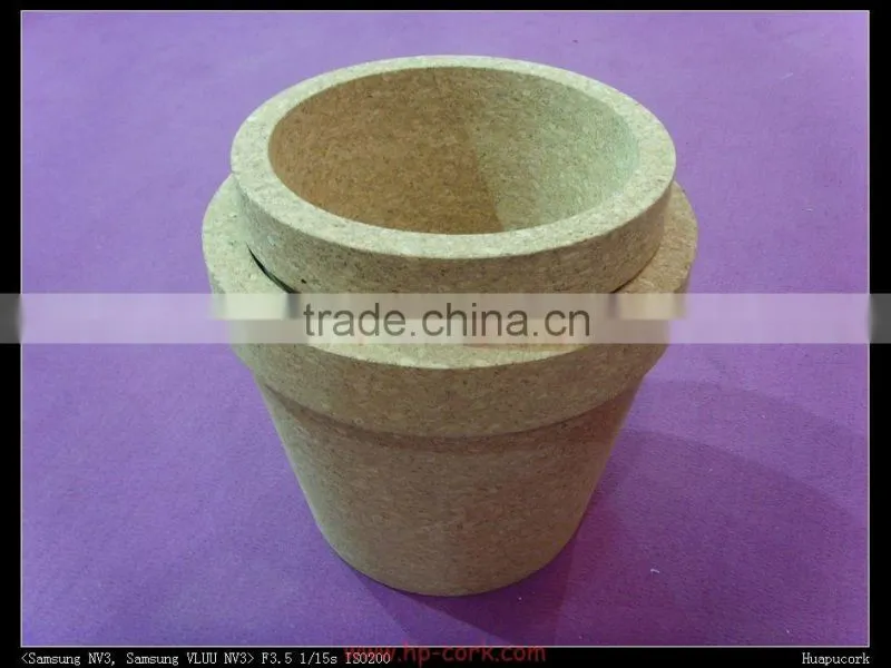 cork flowerpot/cork planter