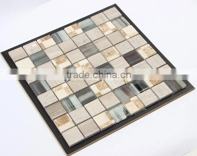 Guangzhou stone metal mix mosaic tile