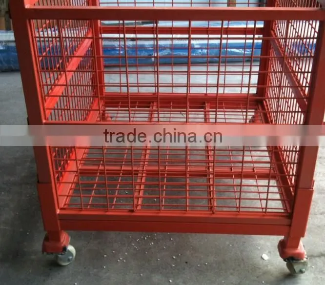 warehouse metal mesh container