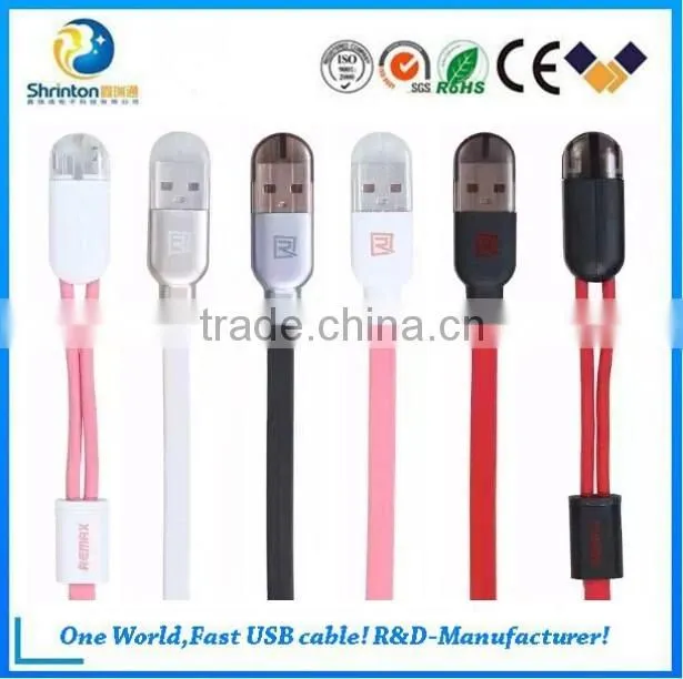 Remax 2.1A QC USB Charging cable for -phone and micro at same time /USB cable