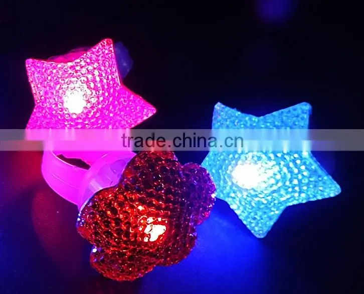 finger ring flashing novelty ring for party glowing in the dark light up toys