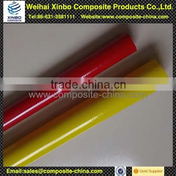 Colorful roll-wrappig fiberglass tubing for Gardon tolls