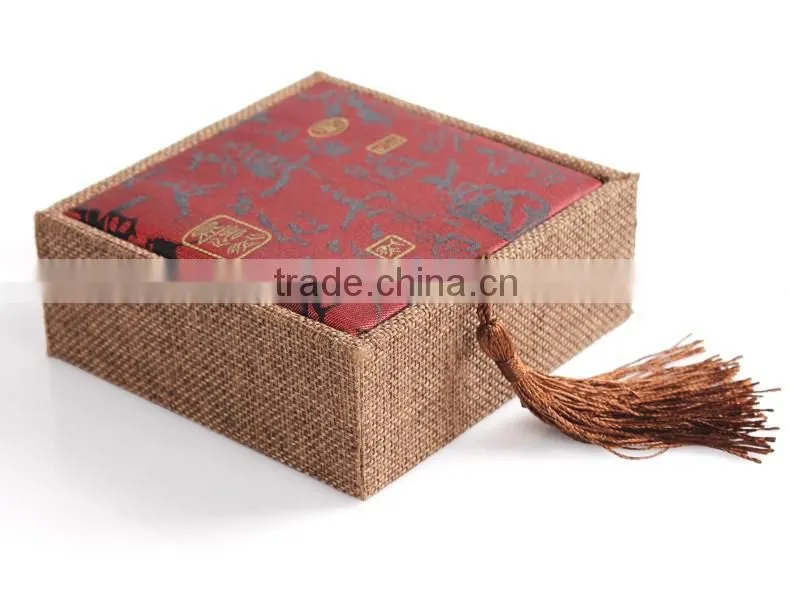 C112-1 ANPHY Chinese Style Little Rectangle Bracelet Box With Tassel 110mm*110mm*40mm