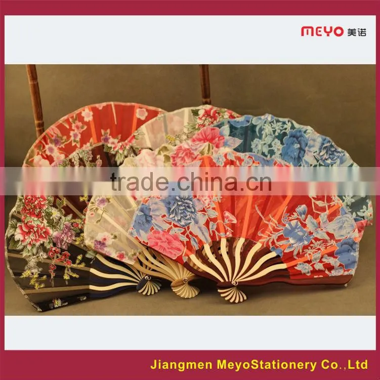 2015 Fabric hand held fan for business present Shell Shape