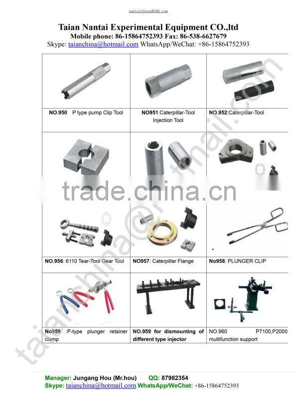 ABZ PUMP Dismounting and Assembling tool of fuel injection pump test bench