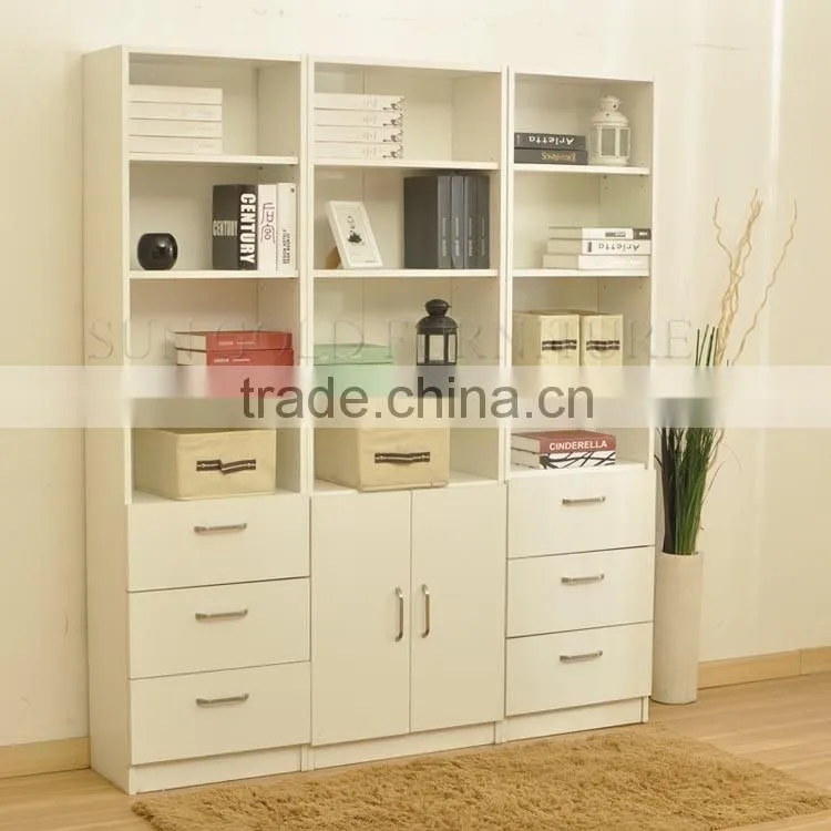 Wooden office cabinet wooden book rack wooden bookcase (SZ-FCB352)