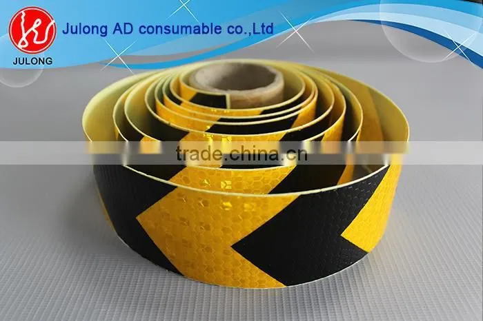 Factory price honeycomb reflective tape arrow red & white reflective film reflective adhesive tape Guangzhou