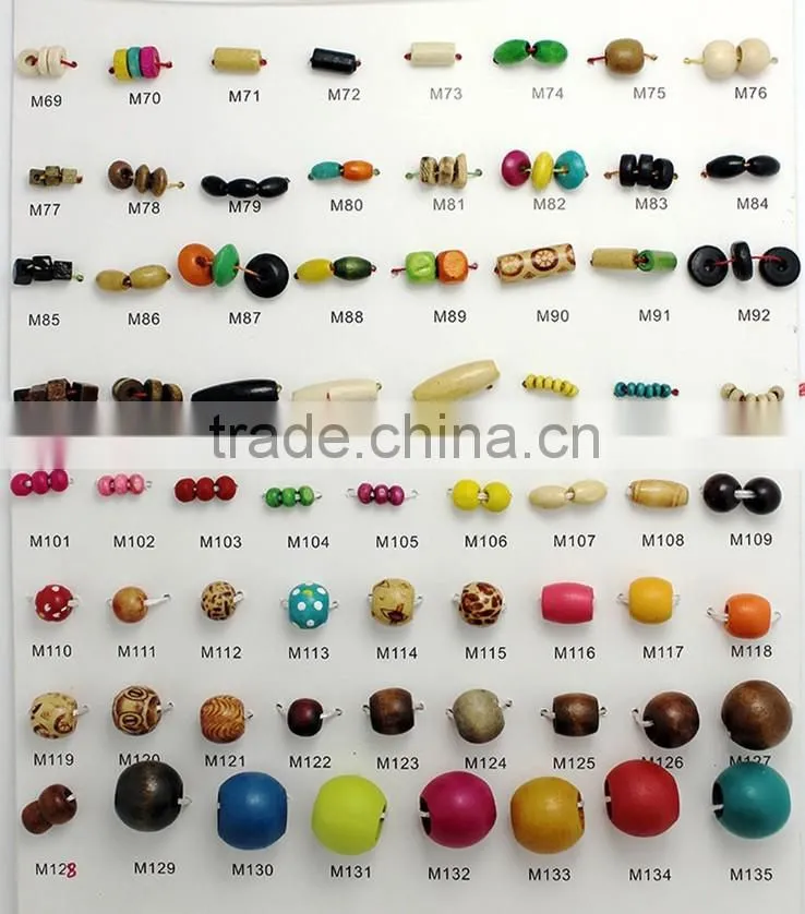 Sedex Audited Factory 2 Pillar Painted Wood Beads