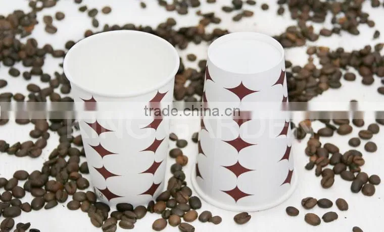 Hot sale customized single wall disposable 7oz paper cup with lids