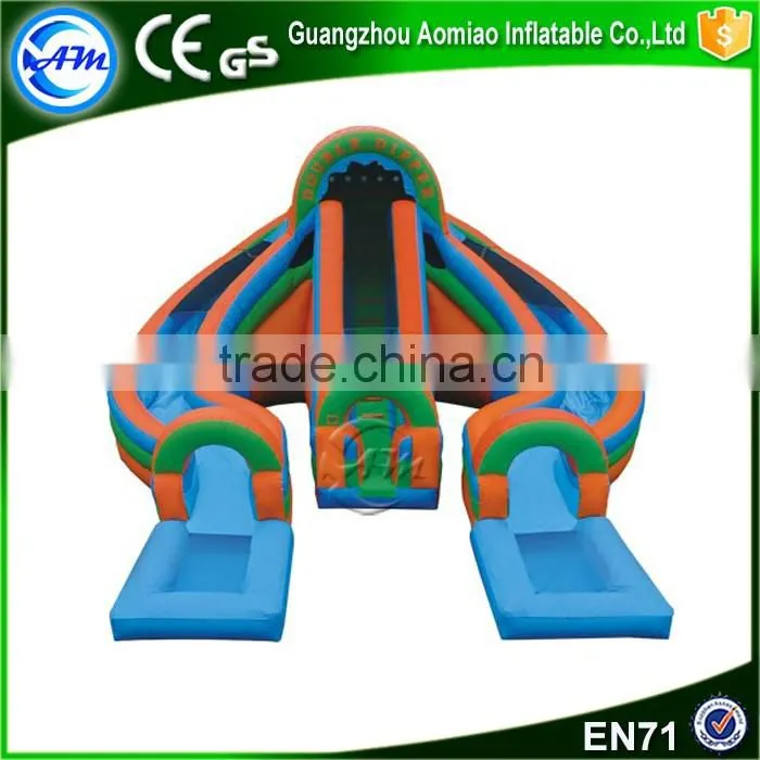Summer entertainment kids water slide airtech inflatable water slip n slide
