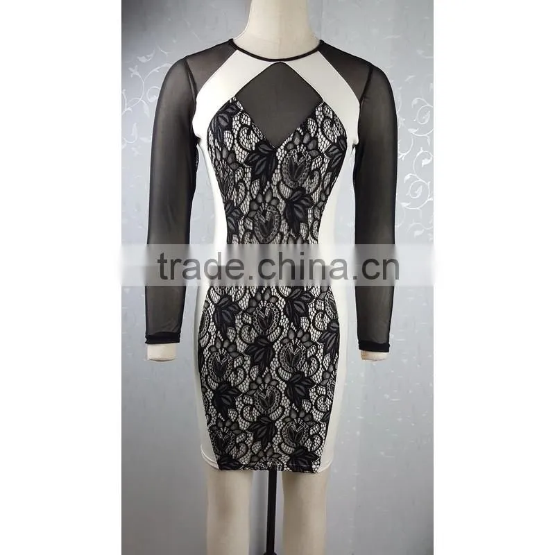 Sexy Women Sleeveless Two Piece Crop Top Bodycon Dress For Night Clubwear Party