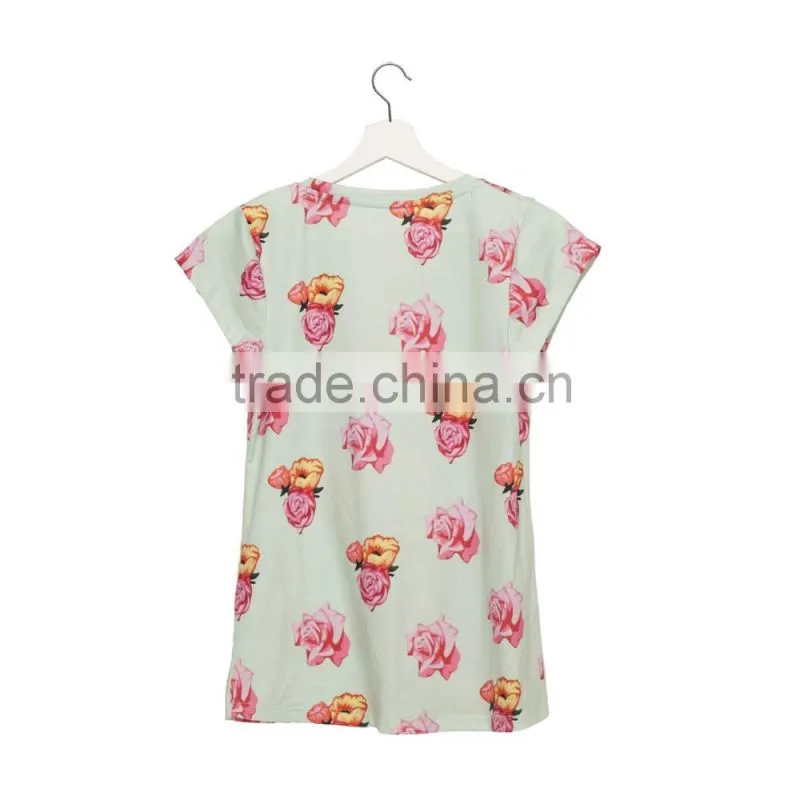 Brand New Custom 3D Printing Hipster Girl Fabric Rock T-shirt