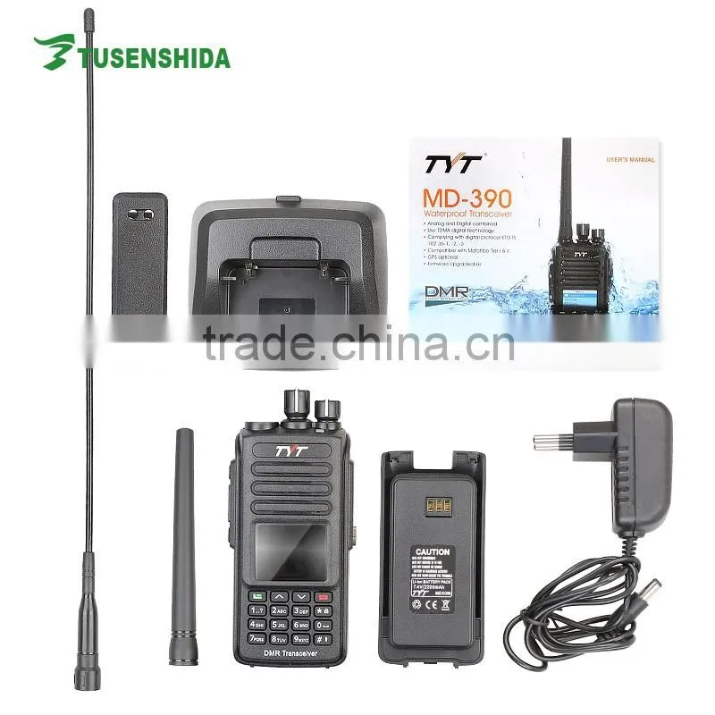 Dual Band Dual Display Handie Walkie Talkie TYT MD-390 Newly Launched DMR Digital Two-Way Radio