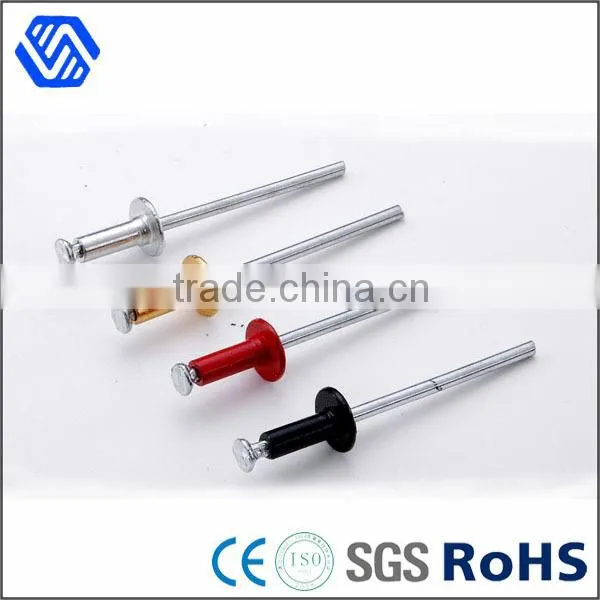 High quality fasterner steel bolt all kinds of plating rivet bolt