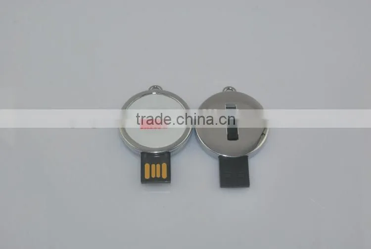 8G 16G round metal pen drive as promotional gift