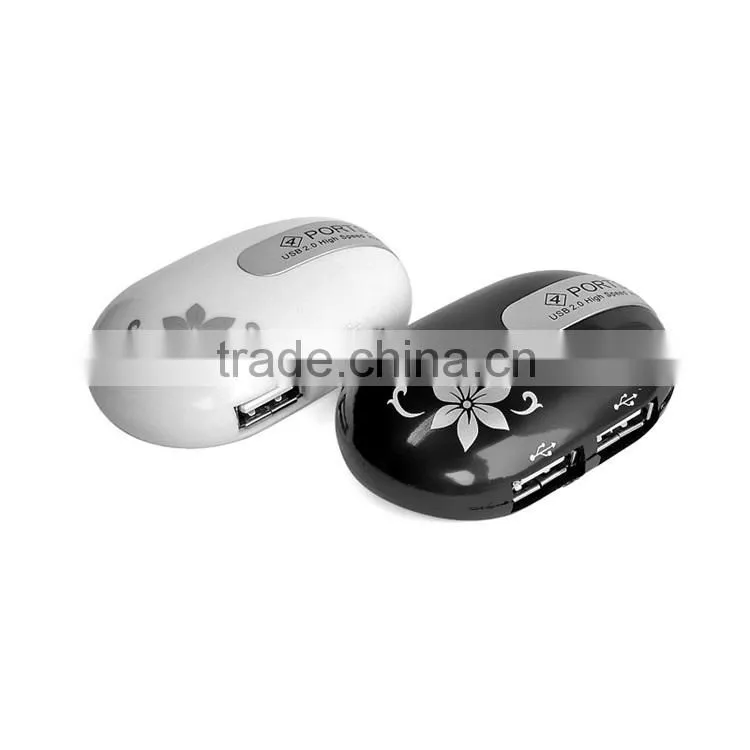 Promotional gift computer cable hidden 4 port usb 2.0 hub