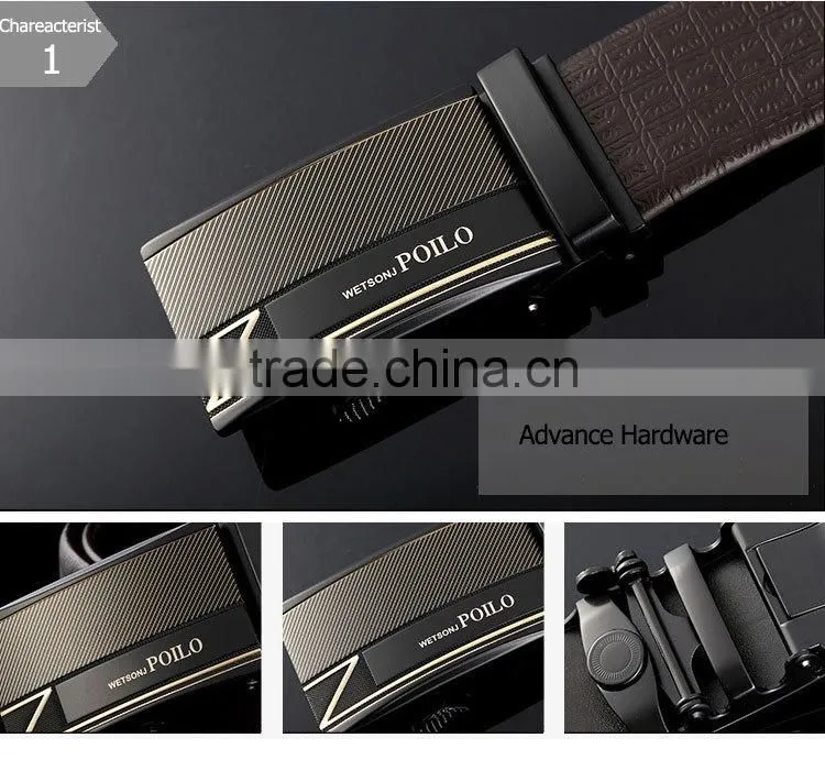 Most popular automatic buckle leather belt for men with strong quality