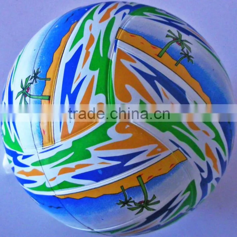 standard size rubber beach ball volleyball