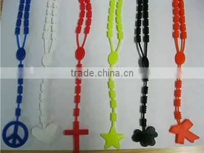 Hot sales charming new style giveaway promotional colorful bead silicone necklace,silicone baby teething necklace wholesale