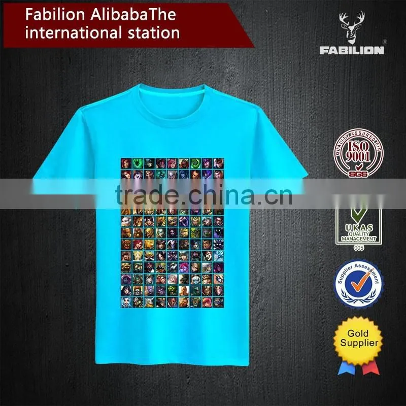 Fashion 100% Cotton Cheap Men's Custom Printing T-shirt