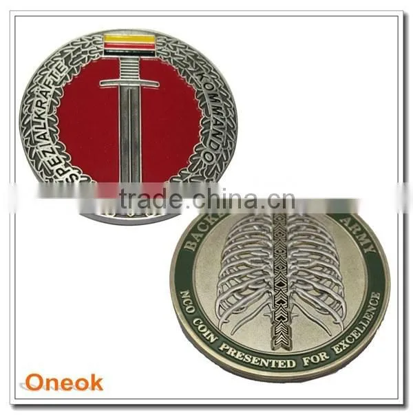 Cheap Enameled Antique Souvenir Metal Coin
