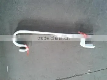 white small metal shepherd hook