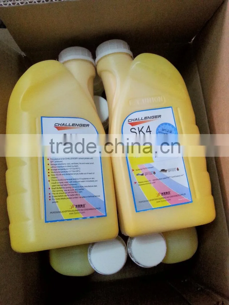 Whole sale price challenger sk4 solvent ink (1L or 5L packing)