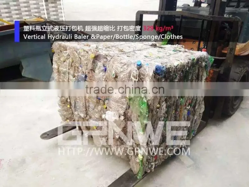 quality granatee waste plastic horizontal baler on sale