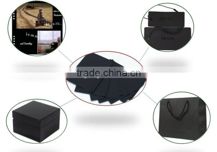 1mm/1.5mm/2mm/3mm thick solid black paperboard for paiting drawing diary