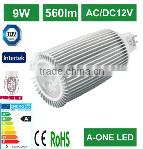 CE & ROHS & SAA 9w gu10 dimmable led spot light