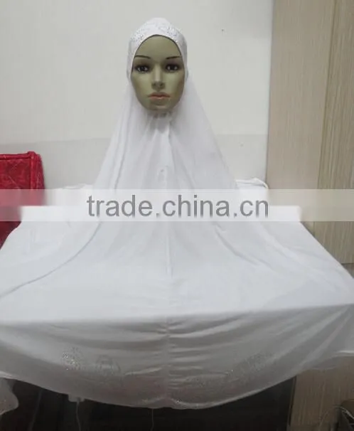H302 new style big size hijab with stones,no stiff on front,pray hijab