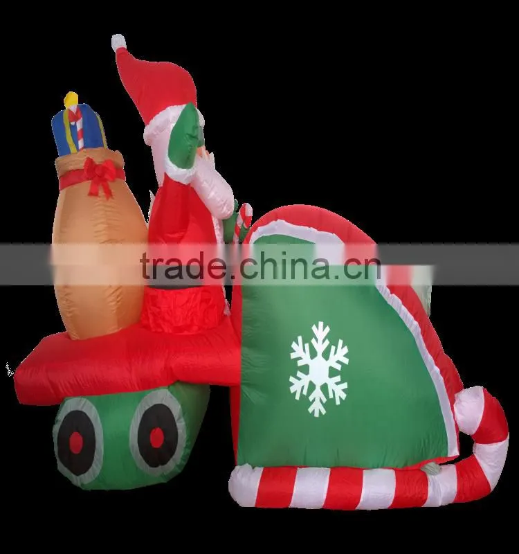 DJ-XT-02 Santa Sack Driving Snowmobile Christmas Airblown Inflatable