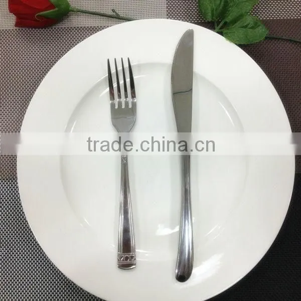 white bone china ceramic plates