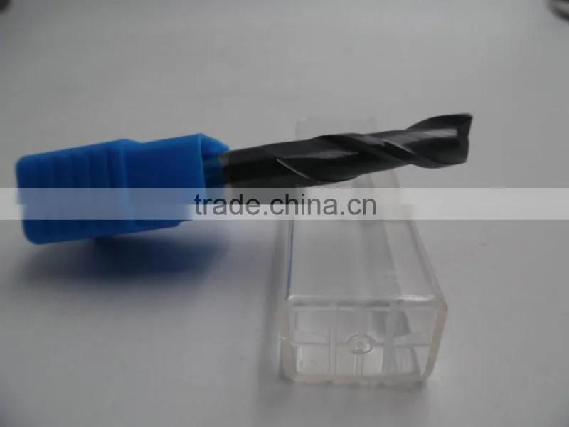 high quality 2mm cutting dia 4 flutes HRC45 cnc cutting tool end mill