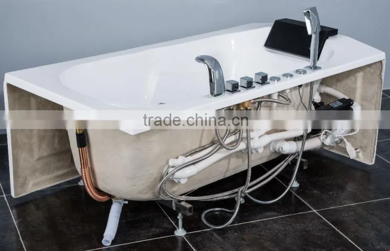 SUNZOOM UPC/cUPC certified clawfoot whirlpool tub, 72 whirlpool tub, jetted tubs